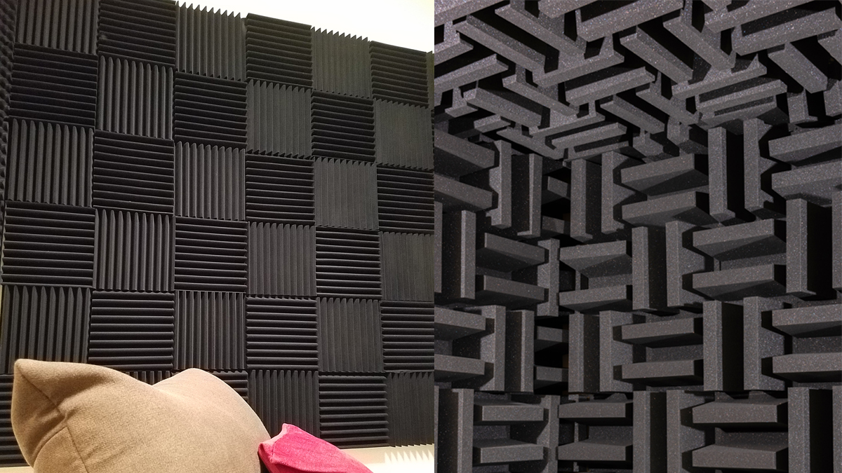 オーディオルームや楽器練習室、録音ブースなどの音響空間向けから、 無響室・測定室で使用される専門的な吸音パーツまで、用途に応じて選べる吸音・防音材